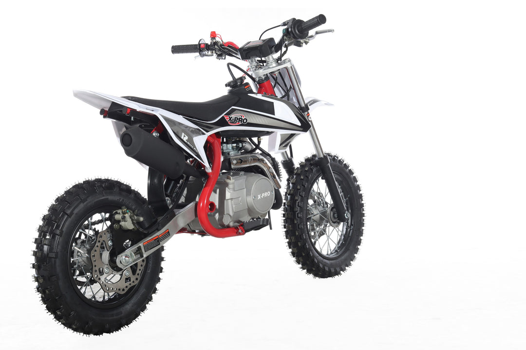Free Shipping! X-PRO X12 110cc Dirt Bike with Automatic Transmission, Electric Start, 12in/10in Wheels!