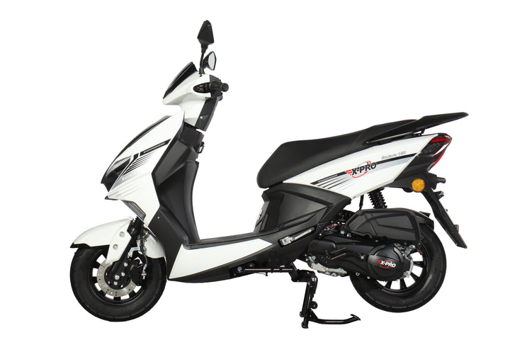 Free Shipping! X-PRO Solara 150cc Moped Scooter with 10" Wheels! Electric/Kick Start, Large LED Headlights!