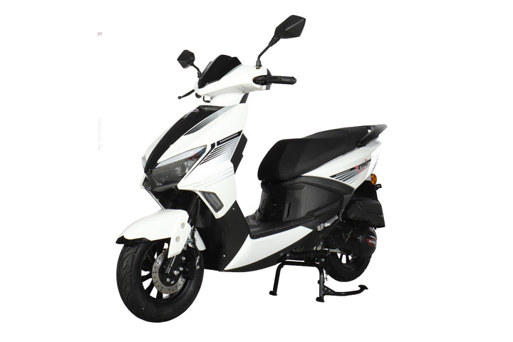 Free Shipping! X-PRO Solara 150cc Moped Scooter with 10" Wheels! Electric/Kick Start, Large LED Headlights!