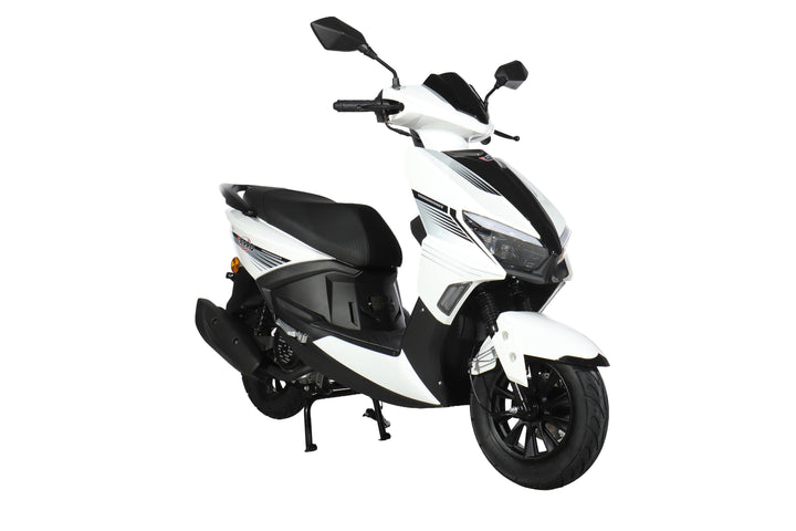Free Shipping! X-PRO Solara 150cc Moped Scooter with 10" Wheels! Electric/Kick Start, Large LED Headlights!