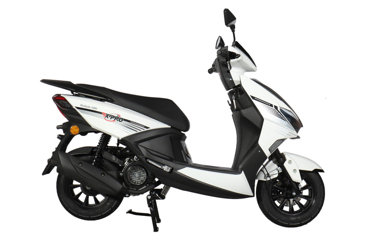 Free Shipping! X-PRO Solara 150cc Moped Scooter with 10" Wheels! Electric/Kick Start, Large LED Headlights!