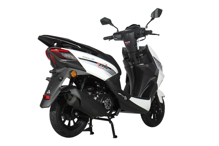 Free Shipping! X-PRO Solara 150cc Moped Scooter with 10" Wheels! Electric/Kick Start, Large LED Headlights!