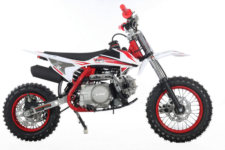 Free Shipping! X-PRO X12 110cc Dirt Bike with Automatic Transmission, Electric Start, 12in/10in Wheels!