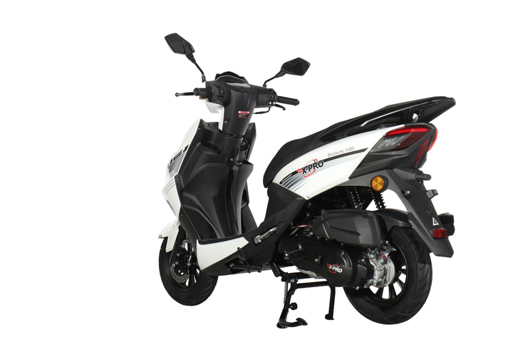 Free Shipping! X-PRO Solara 150cc Moped Scooter with 10" Wheels! Electric/Kick Start, Large LED Headlights!