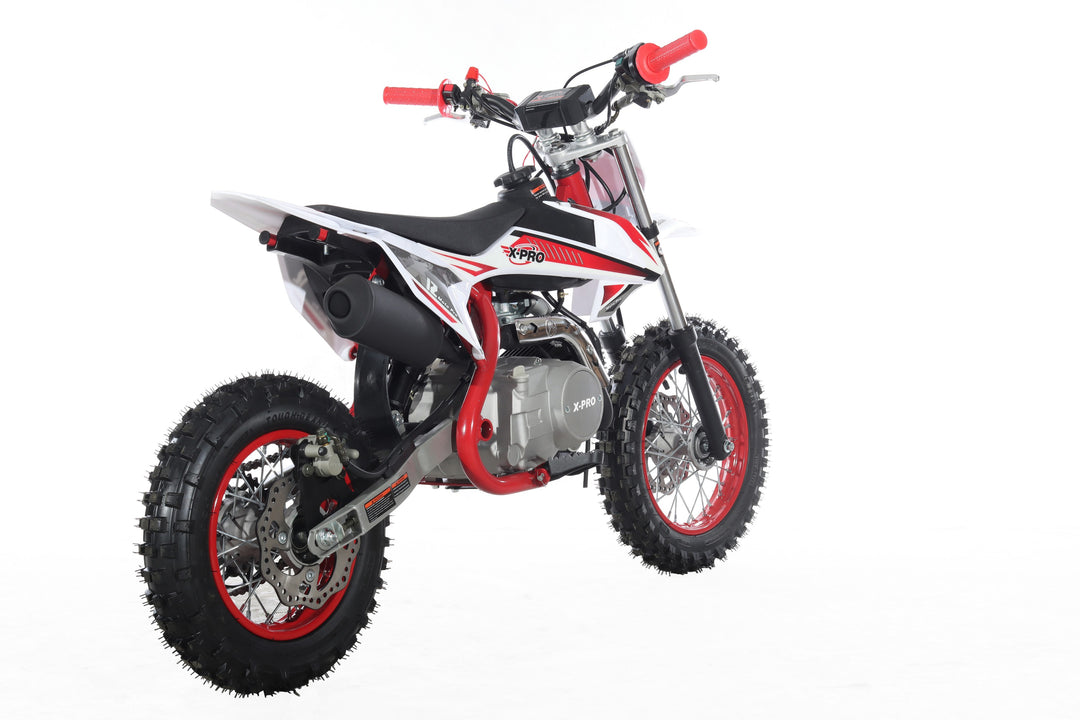 Free Shipping! X-PRO X12 110cc Dirt Bike with Automatic Transmission, Electric Start, 12in/10in Wheels!