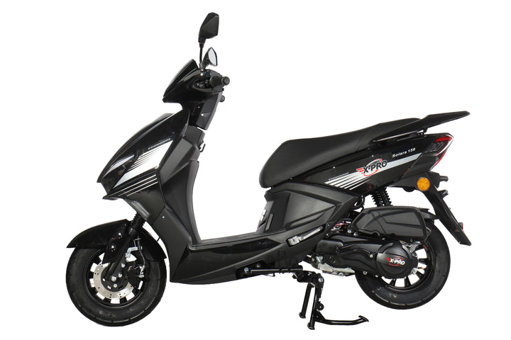 Free Shipping! X-PRO Solara 150cc Moped Scooter with 10" Wheels! Electric/Kick Start, Large LED Headlights!