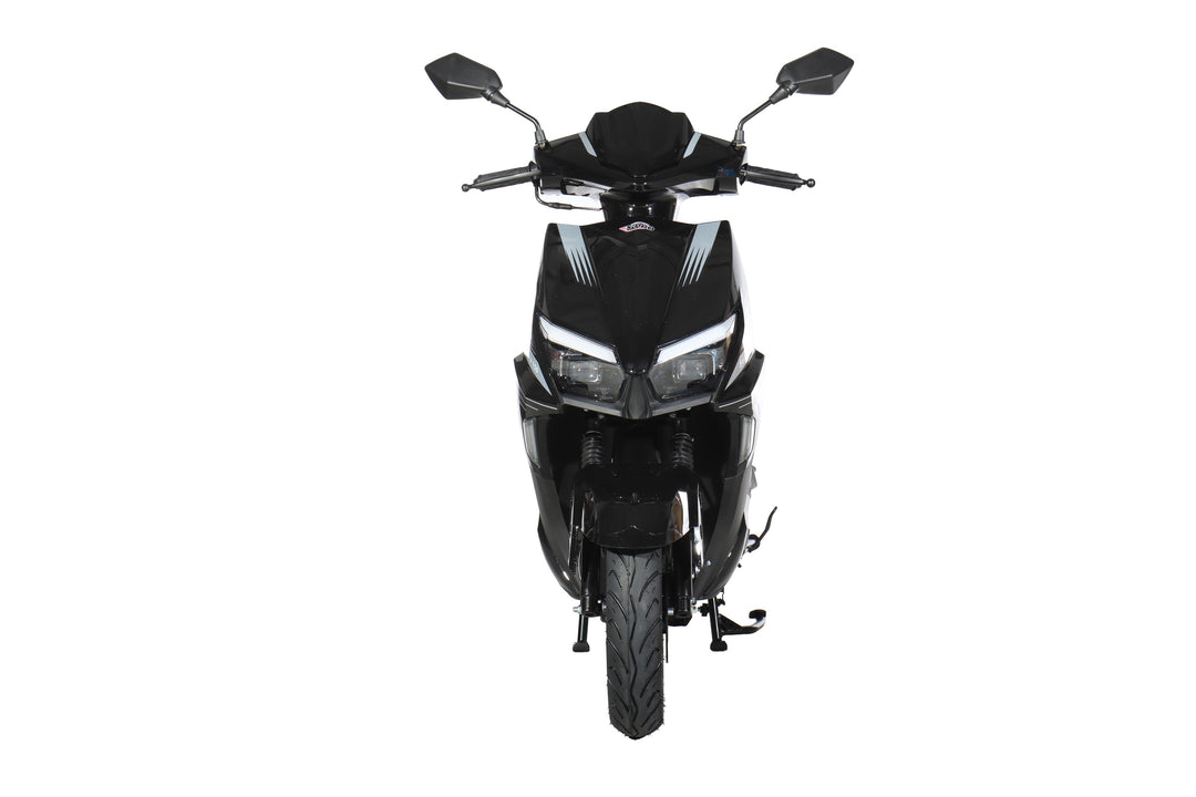 Free Shipping! X-PRO Solara 150cc Moped Scooter with 10" Wheels! Electric/Kick Start, Large LED Headlights!