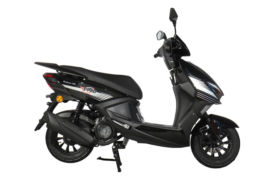 Free Shipping! X-PRO Solara 150cc Moped Scooter with 10" Wheels! Electric/Kick Start, Large LED Headlights!