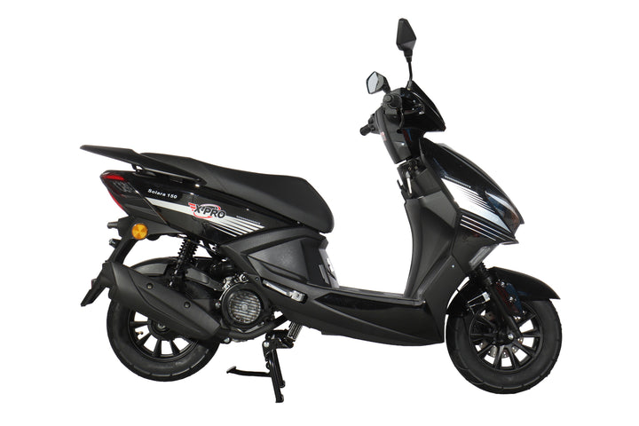Free Shipping! X-PRO Solara 150cc Moped Scooter with 10" Wheels! Electric/Kick Start, Large LED Headlights!