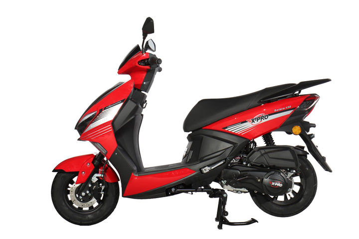 Free Shipping! X-PRO Solara 150cc Moped Scooter with 10" Wheels! Electric/Kick Start, Large LED Headlights!