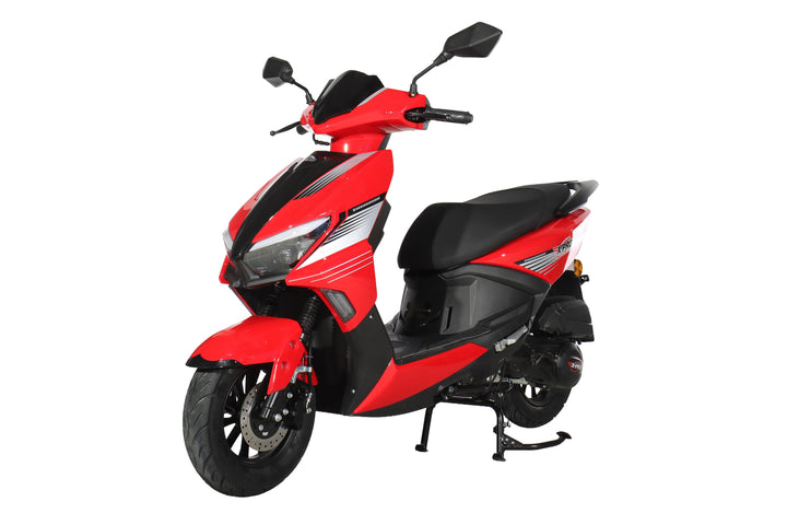 Free Shipping! X-PRO Solara 150cc Moped Scooter with 10" Wheels! Electric/Kick Start, Large LED Headlights!