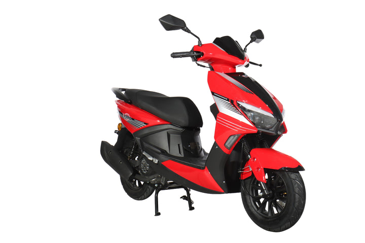 Free Shipping! X-PRO Solara 150cc Moped Scooter with 10" Wheels! Electric/Kick Start, Large LED Headlights!