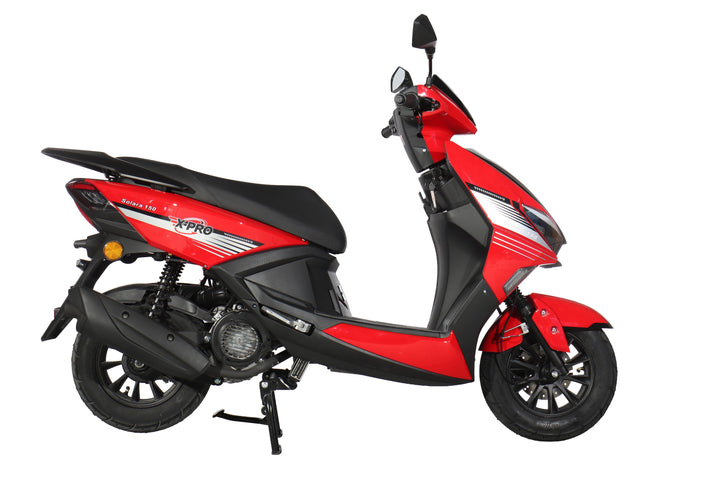 Free Shipping! X-PRO Solara 150cc Moped Scooter with 10" Wheels! Electric/Kick Start, Large LED Headlights!