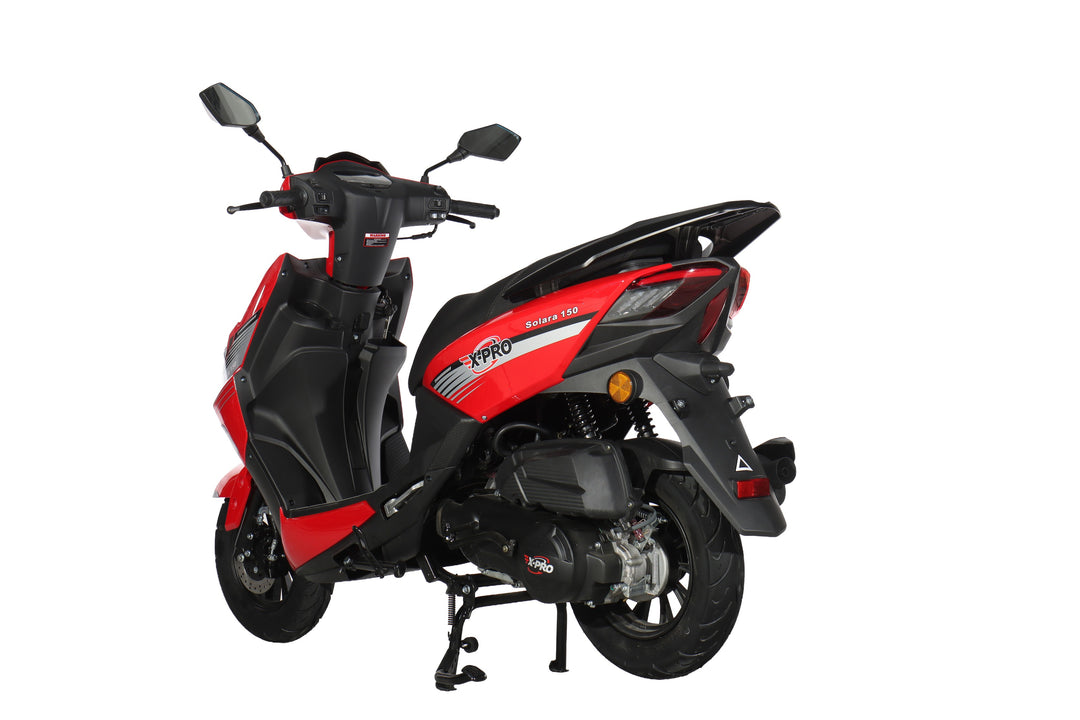 Free Shipping! X-PRO Solara 150cc Moped Scooter with 10" Wheels! Electric/Kick Start, Large LED Headlights!