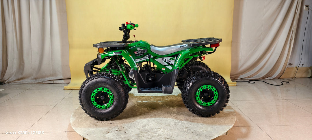 Free Shipping! X-PRO Orca 125cc ATV with Automatic Transmission w/Reverse, LED Headlights, Electric Start, Big 19"/18" Tires!