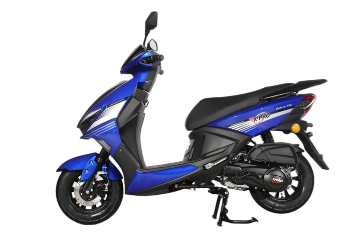 Free Shipping! X-PRO Solara 150cc Moped Scooter with 10" Wheels! Electric/Kick Start, Large LED Headlights!