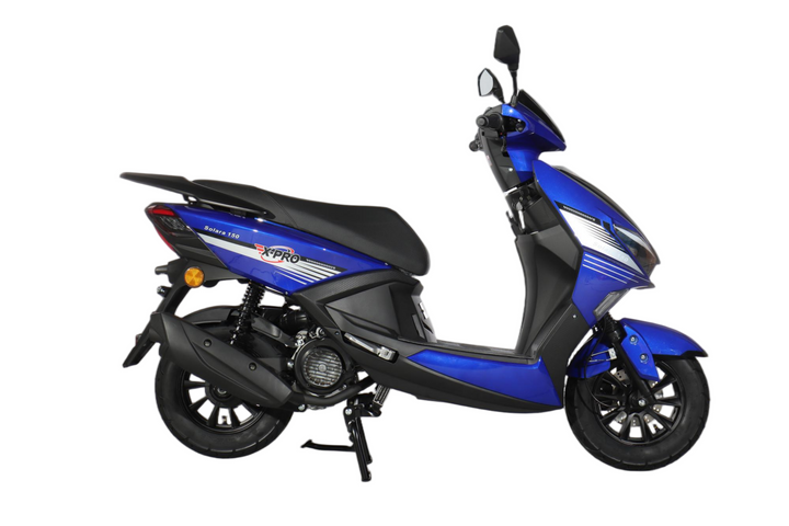Free Shipping! X-PRO Solara 150cc Moped Scooter with 10" Wheels! Electric/Kick Start, Large LED Headlights!