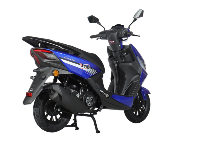 Free Shipping! X-PRO Solara 150cc Moped Scooter with 10" Wheels! Electric/Kick Start, Large LED Headlights!
