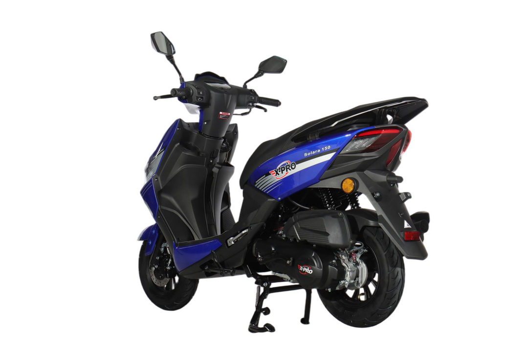 Free Shipping! X-PRO Solara 150cc Moped Scooter with 10" Wheels! Electric/Kick Start, Large LED Headlights!