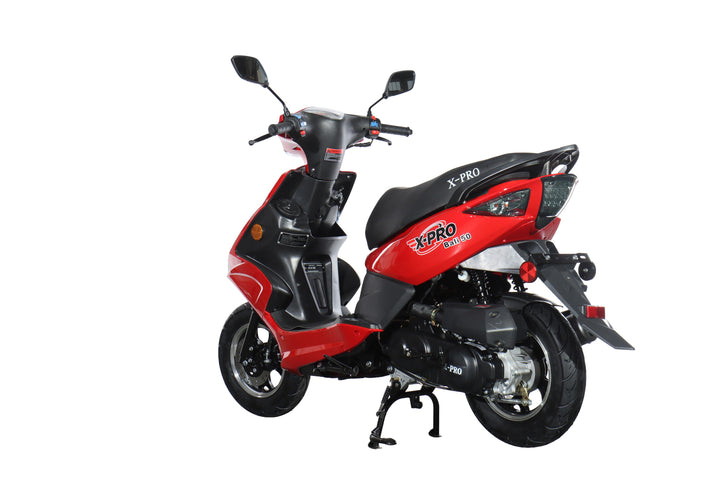 Free Shipping! X-PRO Bali 50cc Moped Scooter with 10" Wheels! Electric/Kick Start! Large LED Headlights!