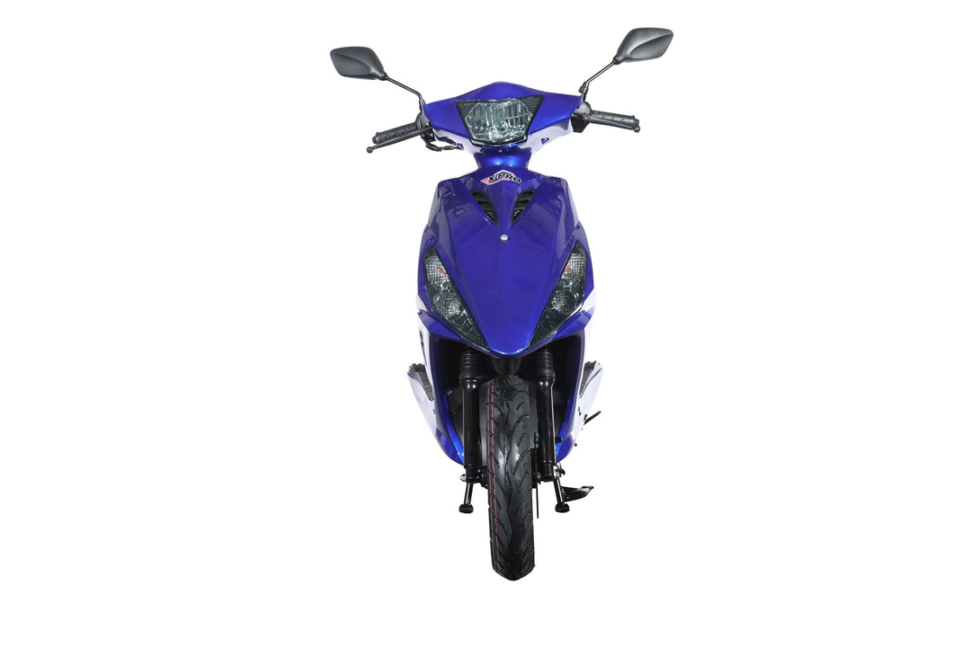 Free Shipping! X-PRO Bali 50cc Moped Scooter with 10" Wheels! Electric/Kick Start! Large LED Headlights!