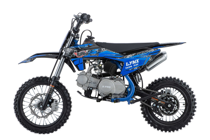 Free Shipping! Lynx 125cc Dirt Bike with 4-Speed Manual Transmission, Kick Start, Big 14"/12" Tires! Zongshen Brand Engine!