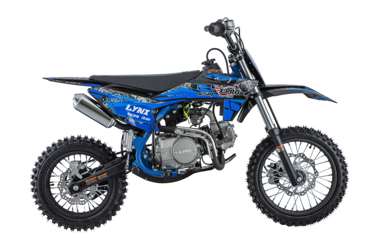 Free Shipping! Lynx 125cc Dirt Bike with 4-Speed Manual Transmission, Kick Start, Big 14"/12" Tires! Zongshen Brand Engine!