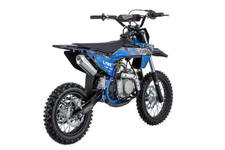 Free Shipping! Lynx 125cc Dirt Bike with 4-Speed Manual Transmission, Kick Start, Big 14"/12" Tires! Zongshen Brand Engine!