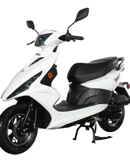 Free Shipping! X-PRO Bali 50cc Moped Scooter with 10" Wheels! Electric/Kick Start! Large LED Headlights!