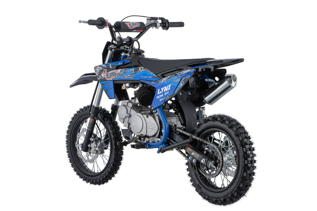 Free Shipping! Lynx 125cc Dirt Bike with 4-Speed Manual Transmission, Kick Start, Big 14"/12" Tires! Zongshen Brand Engine!