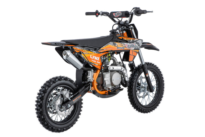 Free Shipping! Lynx 125cc Dirt Bike with 4-Speed Manual Transmission, Kick Start, Big 14"/12" Tires! Zongshen Brand Engine!