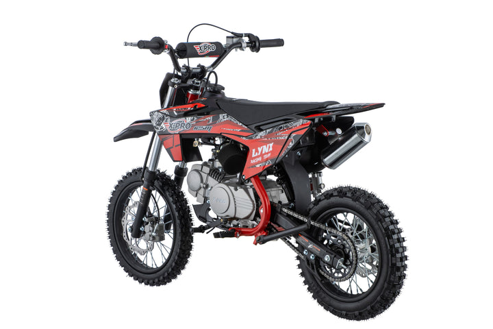 Free Shipping! Lynx 125cc Dirt Bike with 4-Speed Manual Transmission, Kick Start, Big 14"/12" Tires! Zongshen Brand Engine!