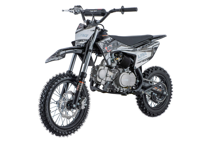 Free Shipping! Lynx 125cc Dirt Bike with 4-Speed Manual Transmission, Kick Start, Big 14"/12" Tires! Zongshen Brand Engine!