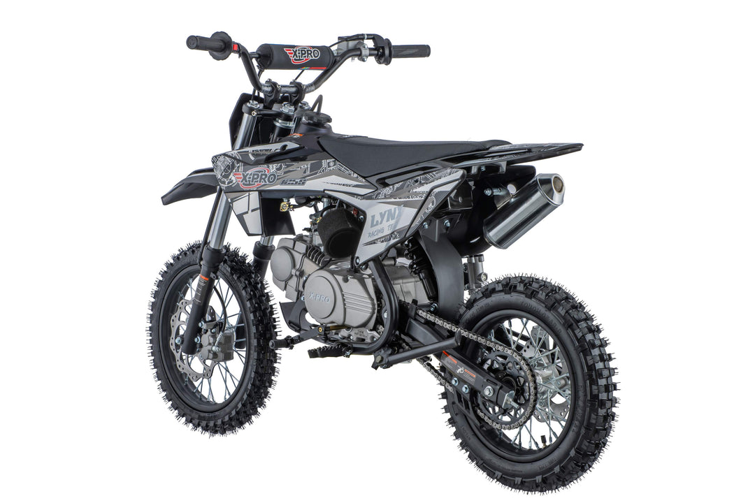Free Shipping! Lynx 125cc Dirt Bike with 4-Speed Manual Transmission, Kick Start, Big 14"/12" Tires! Zongshen Brand Engine!