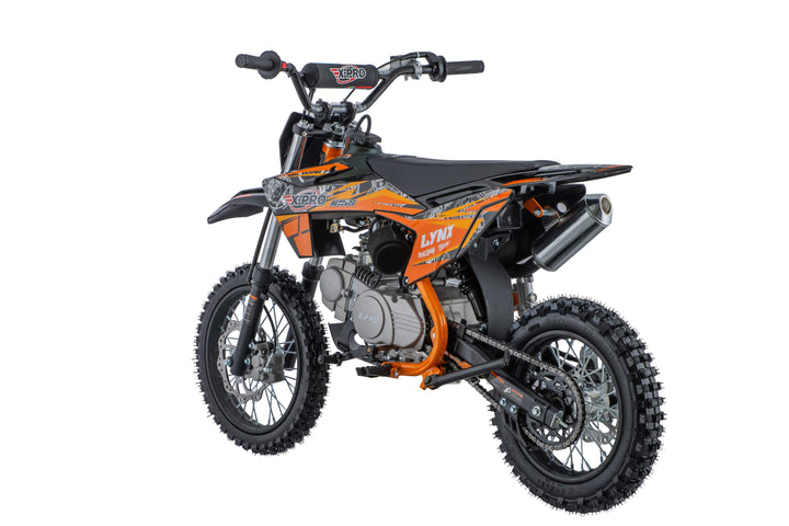 Free Shipping! X-PRO Lynx 125cc Dirt Bike with 4-Speed Semi-Automatic Transmission, Kick Start, Big 14"/12" Tires! Zongshen Brand Engine!