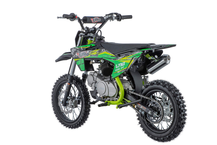 Free Shipping! Lynx 125cc Dirt Bike with 4-Speed Manual Transmission, Kick Start, Big 14"/12" Tires! Zongshen Brand Engine!