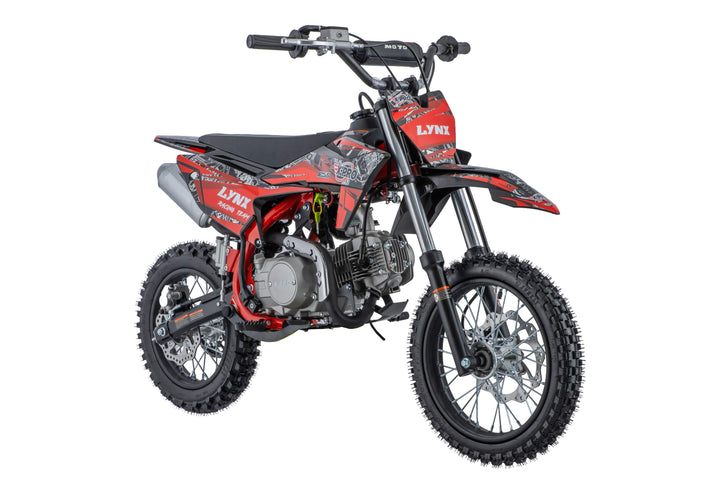 Free Shipping! X-PRO Lynx 125cc Dirt Bike with 4-Speed Semi-Automatic Transmission, Kick Start, Big 14"/12" Tires! Zongshen Brand Engine!