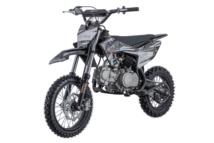 Free Shipping! X-PRO Lynx 125cc Dirt Bike with 4-Speed Semi-Automatic Transmission, Kick Start, Big 14"/12" Tires! Zongshen Brand Engine!