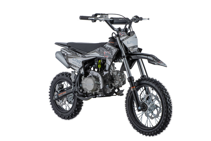 Free Shipping! X-PRO Lynx 125cc Dirt Bike with 4-Speed Semi-Automatic Transmission, Kick Start, Big 14"/12" Tires! Zongshen Brand Engine!