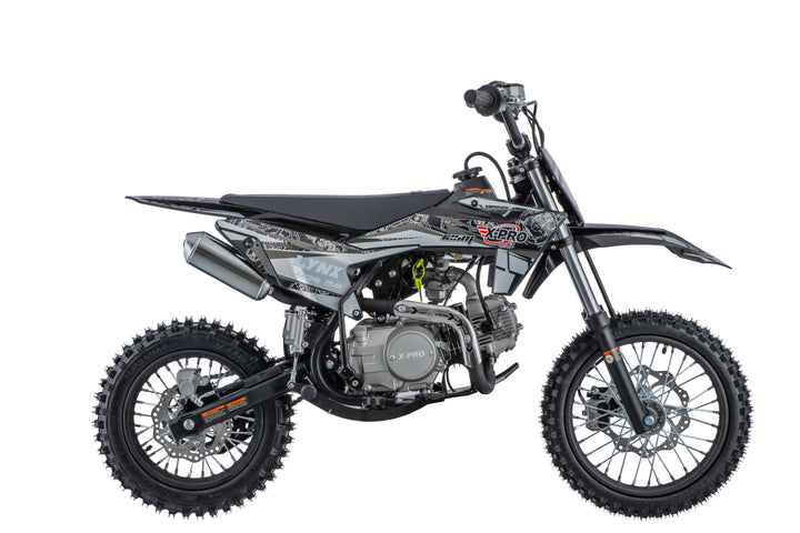 Free Shipping! X-PRO Lynx 125cc Dirt Bike with 4-Speed Semi-Automatic Transmission, Kick Start, Big 14"/12" Tires! Zongshen Brand Engine!