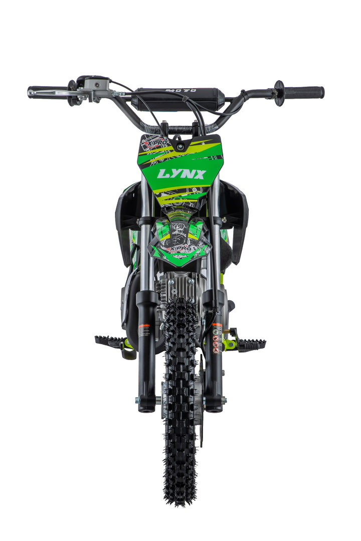 Free Shipping! X-PRO Lynx 125cc Dirt Bike with 4-Speed Semi-Automatic Transmission, Kick Start, Big 14"/12" Tires! Zongshen Brand Engine!