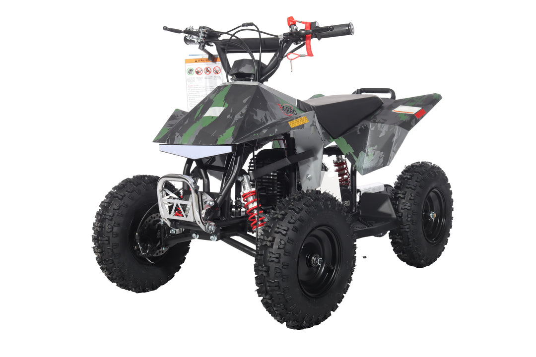Free Shipping! X-PRO Falcon 40cc ATV with Chain Transmission, Pull start! Disc Brake! 6in Tires!