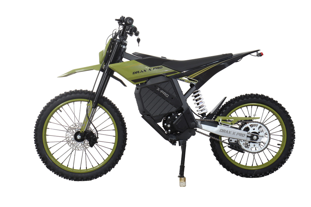 Free Shipping! X-PRO DRAX X PRO 5000W 72V/30AH Teens Adults Electric Dirt Bike with Front LED Light! 19"/17" Wheels!