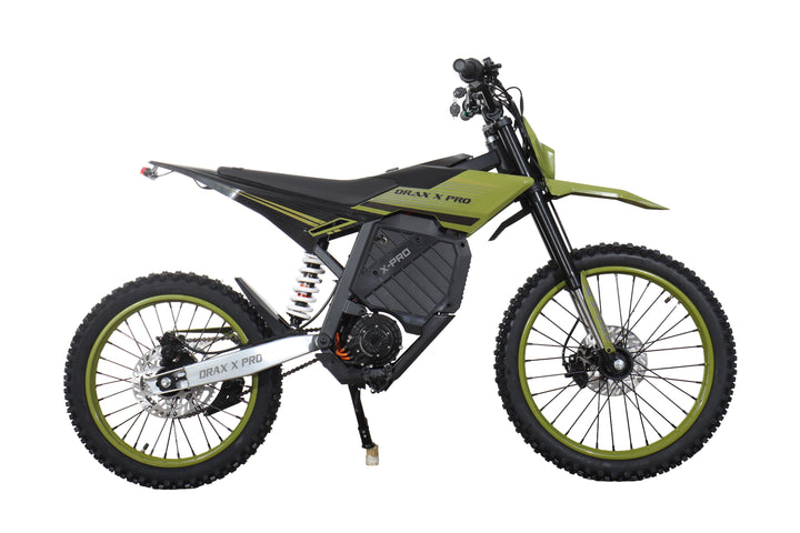 Free Shipping! X-PRO DRAX X PRO 5000W 72V/30AH Teens Adults Electric Dirt Bike with Front LED Light! 19"/17" Wheels!