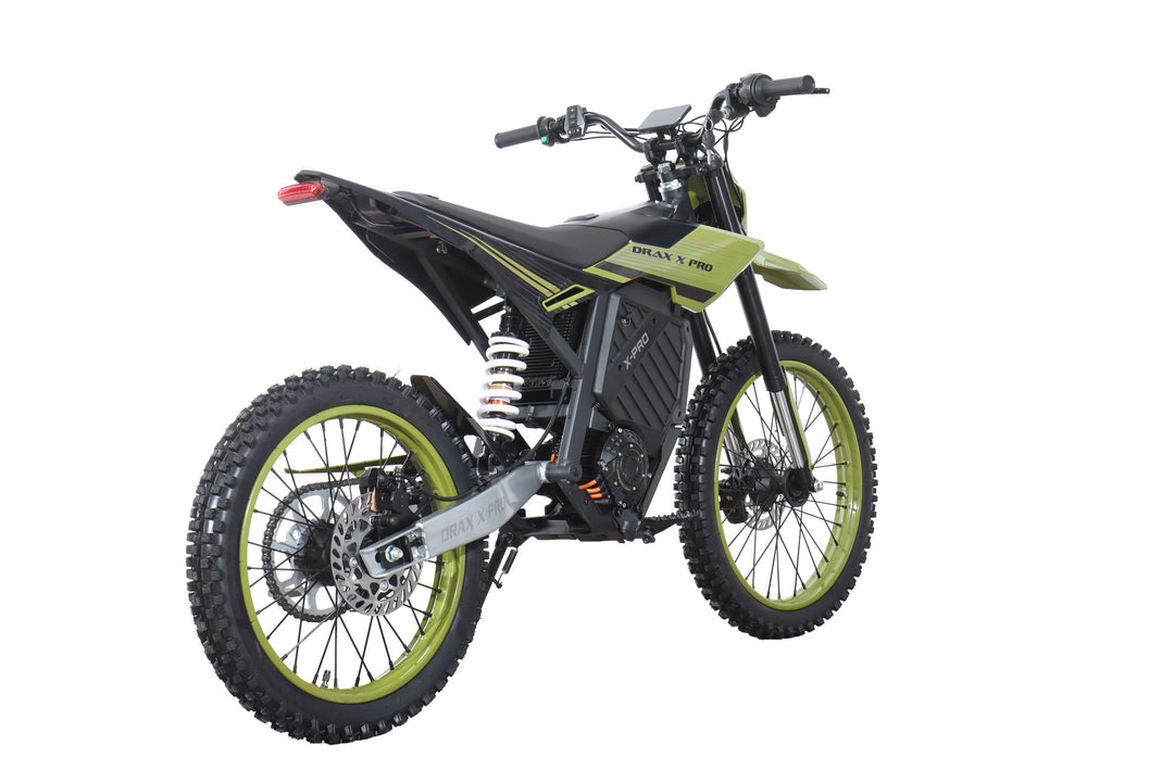 Free Shipping! X-PRO DRAX X PRO 5000W 72V/30AH Teens Adults Electric Dirt Bike with Front LED Light! 19"/17" Wheels!