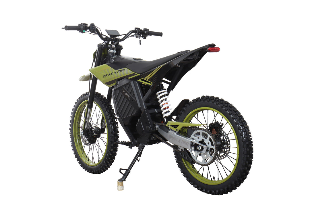 Free Shipping! X-PRO DRAX X PRO 5000W 72V/30AH Teens Adults Electric Dirt Bike with Front LED Light! 19"/17" Wheels!