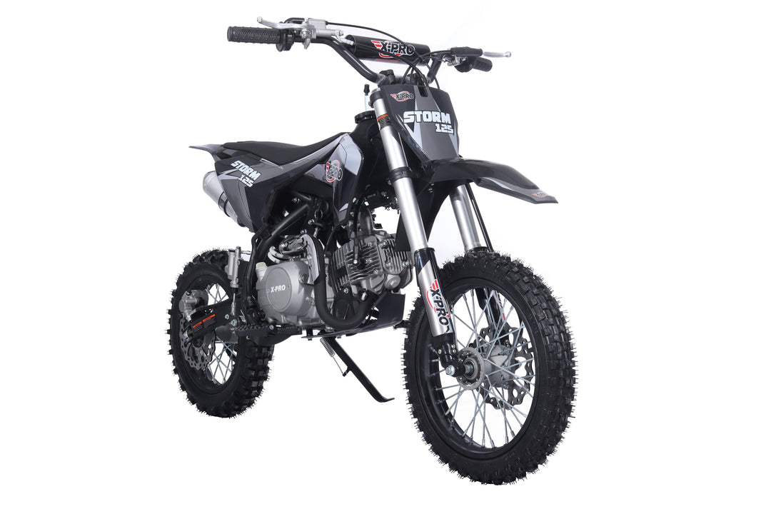 Free Shipping! X-PRO Strom 125cc Dirt Bike with 4-Speed Manual Transmission, Kick Start, Big 14in/12in Tires! Zongshen Brand Engine!