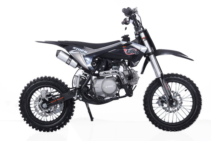 Free Shipping! X-PRO Strom 125cc Dirt Bike with 4-Speed Manual Transmission, Kick Start, Big 14in/12in Tires! Zongshen Brand Engine!