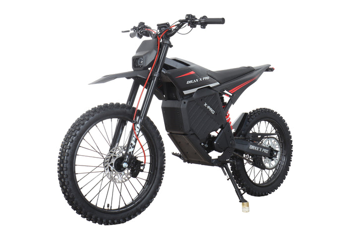 Free Shipping! X-PRO DRAX X PRO 5000W 72V/30AH Teens Adults Electric Dirt Bike with Front LED Light! 19"/17" Wheels!