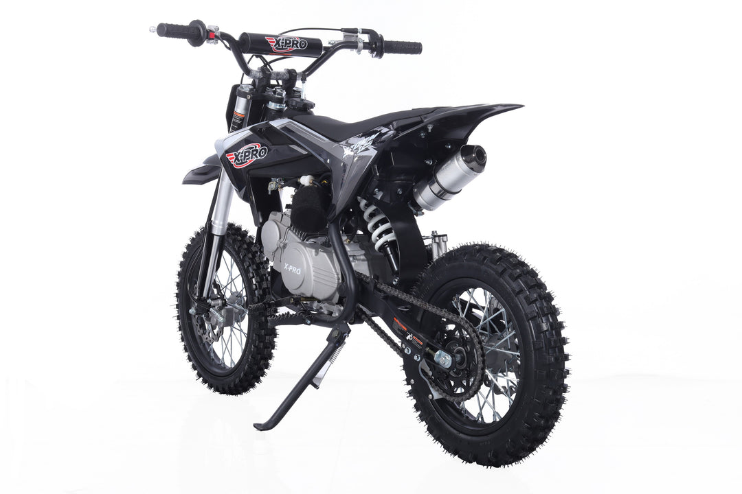 Free Shipping! X-PRO Strom 125cc Dirt Bike with 4-Speed Manual Transmission, Kick Start, Big 14in/12in Tires! Zongshen Brand Engine!